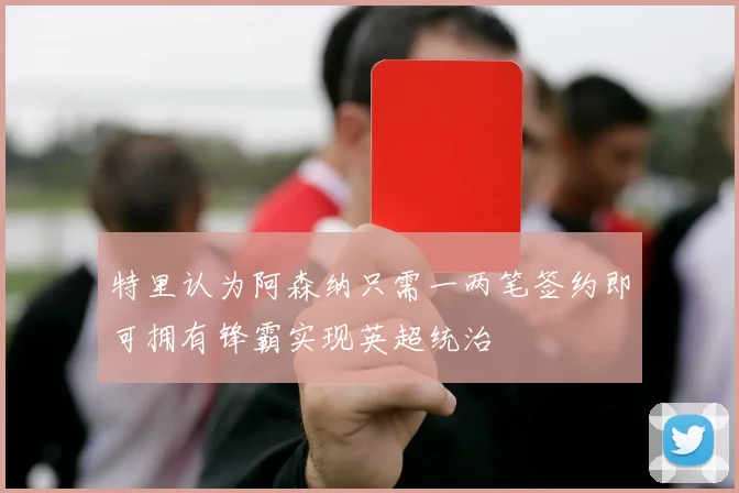 特里认为阿森纳只需一两笔签约即可拥有锋霸实现英超统治